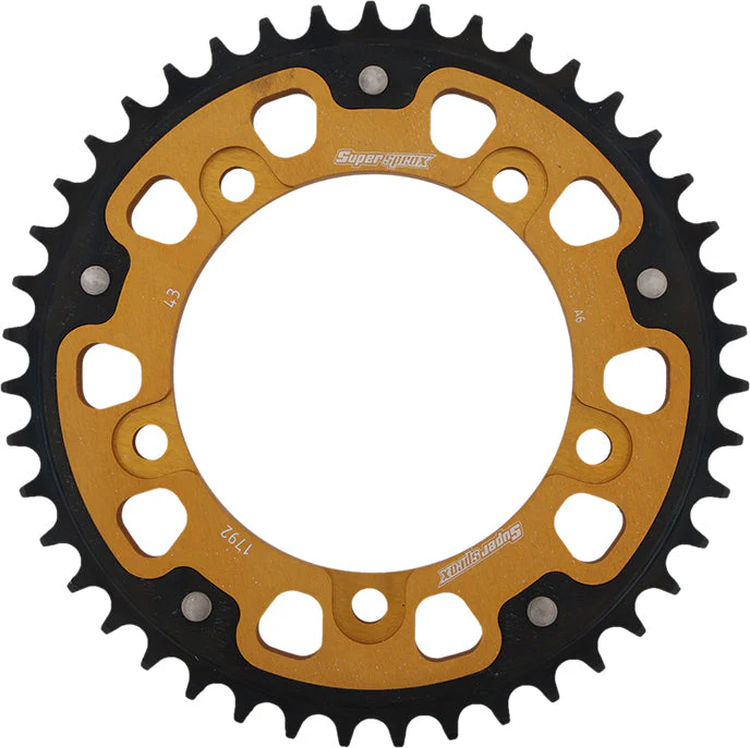 Rear Stealth Sprocket Alu/Stl 43t 525 Gld Suz/Tri - Image 4