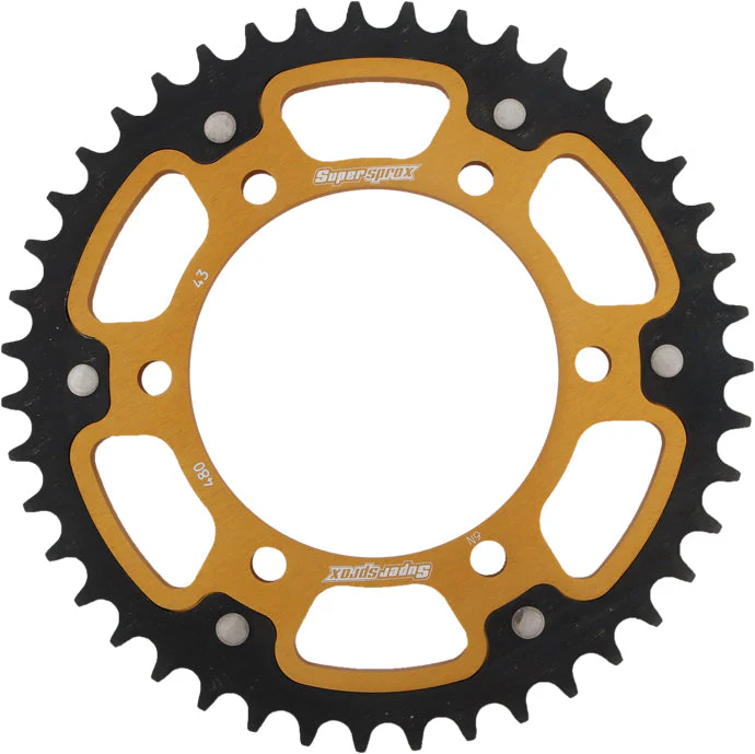 Rear Stealth Sprocket Alu/Stl 43t 525 Gld Suz/Yam - Image 4