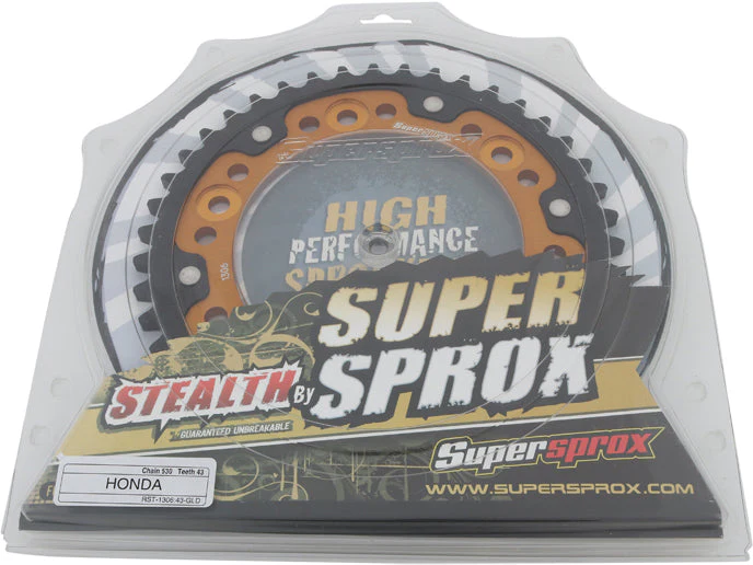 Rear Stealth Sprocket Alu/Stl 43t 530 Gld Hon - Image 3