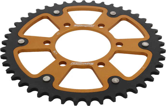 Rear Stealth Sprocket Alu/Stl 45t 520 Gld Kaw - Image 2