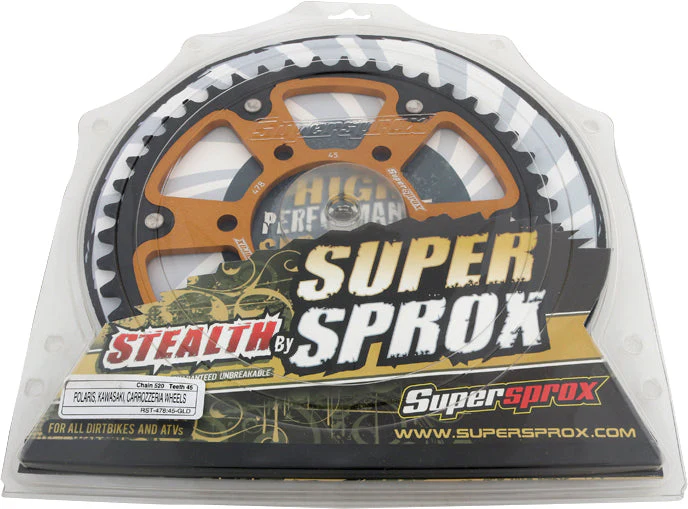 Rear Stealth Sprocket Alu/Stl 45t 520 Gld Kaw - Image 3