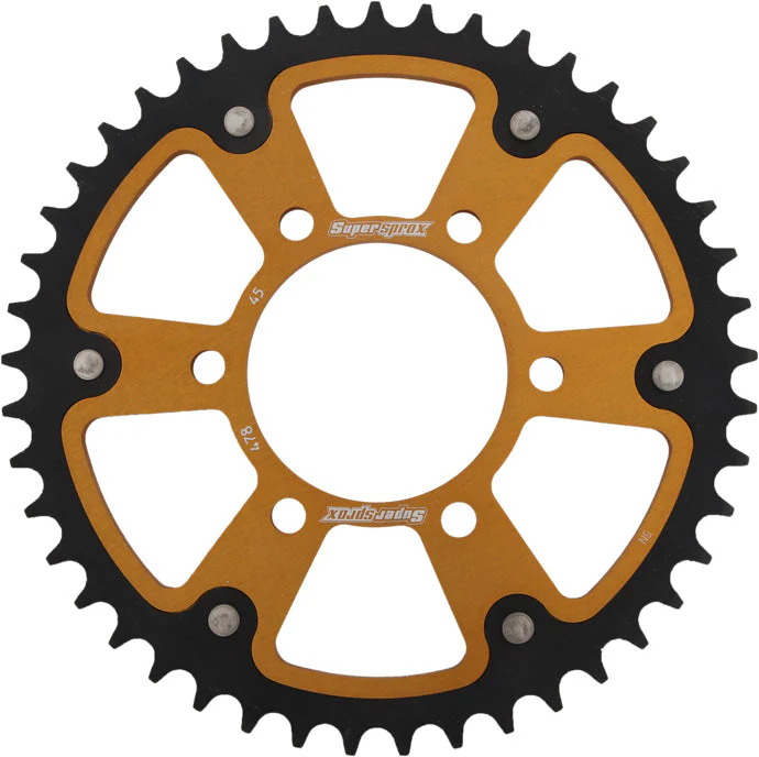 Rear Stealth Sprocket Alu/Stl 45t 520 Gld Kaw - Image 4