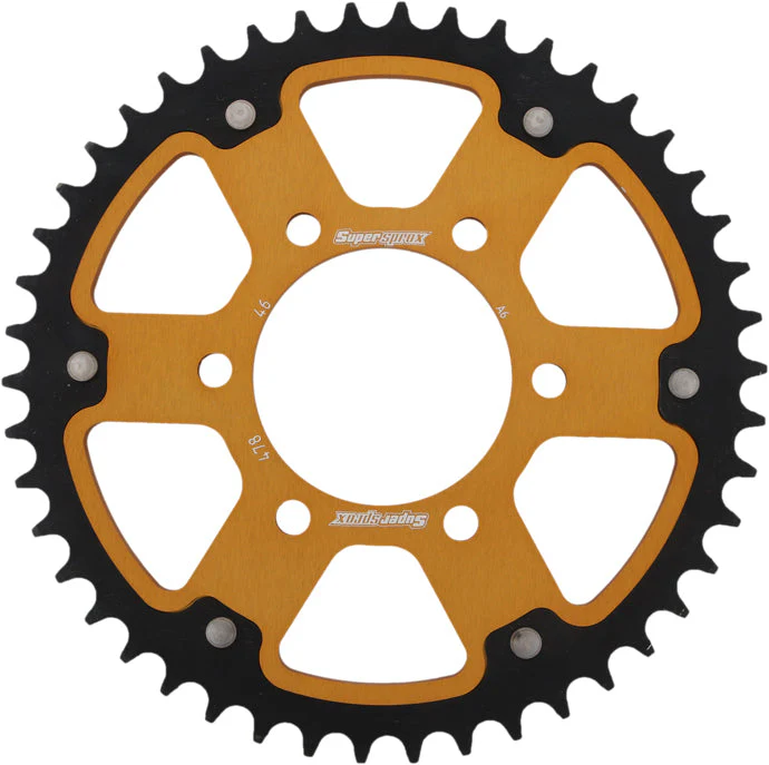 Rear Stealth Sprocket Alu/Stl 46t 520 Gld Kaw - Image 4