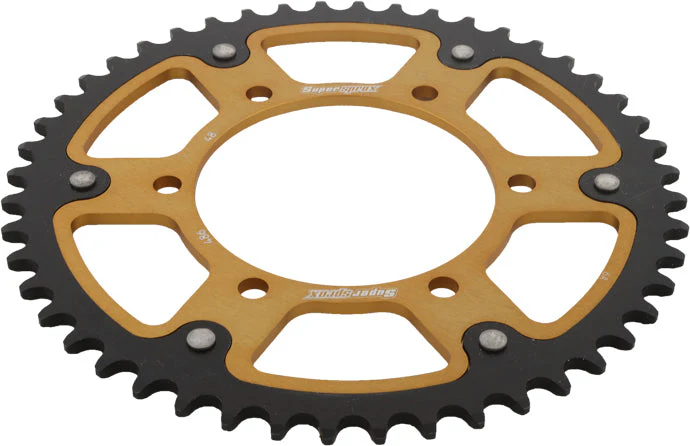 Rear Stealth Sprocket Alu/Stl 48t 520 Gld Hon/Kaw/Yam - Image 2
