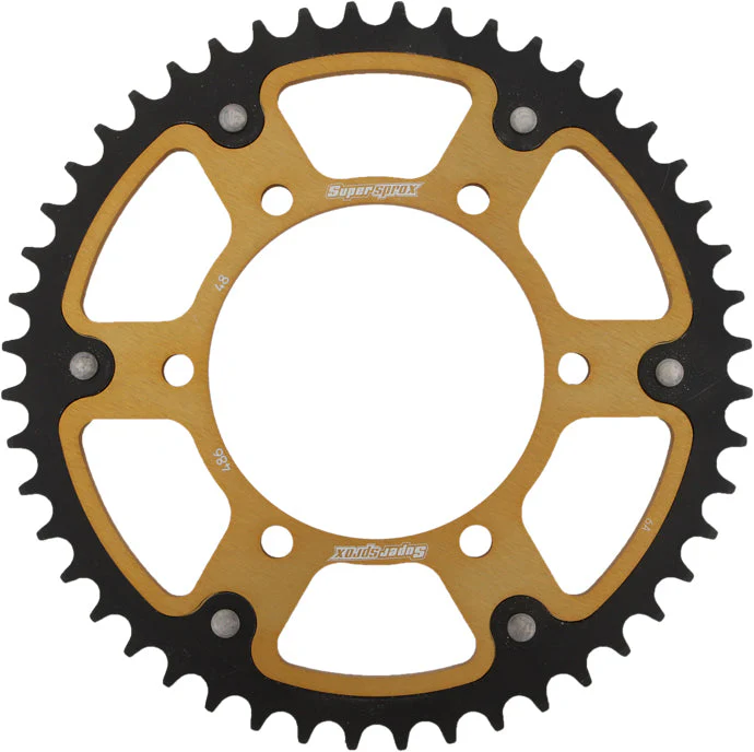 Rear Stealth Sprocket Alu/Stl 48t 520 Gld Hon/Kaw/Yam - Image 4