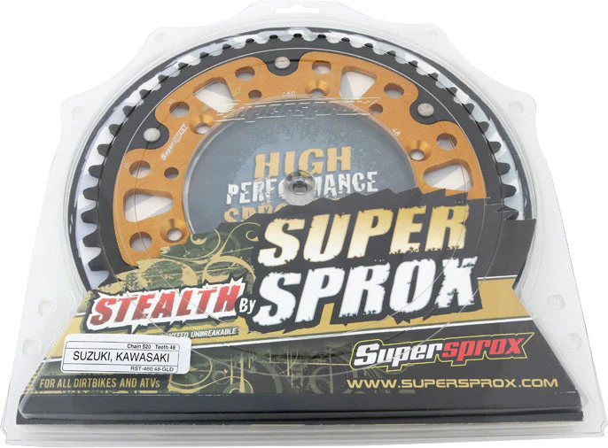 Rear Stealth Sprocket Alu/Stl 48t 520 Gld Kaw/Suz - Image 3