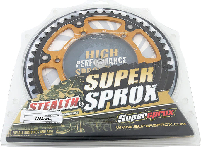 Rear Stealth Sprocket Alu/Stl 48t 520 Gld Yam - Image 3