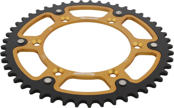 Rear Stealth Sprocket Alu/Stl 49t 520 Gld Yam - Image 2