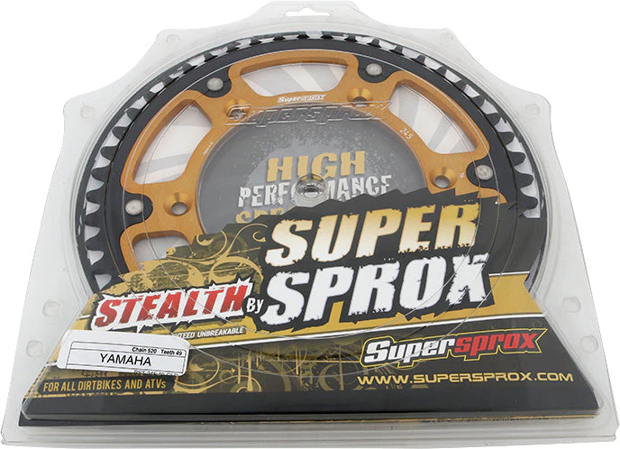 Rear Stealth Sprocket Alu/Stl 49t 520 Gld Yam - Image 3