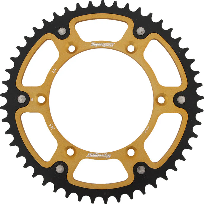 Rear Stealth Sprocket Alu/Stl 49t 520 Gld Yam - Image 4