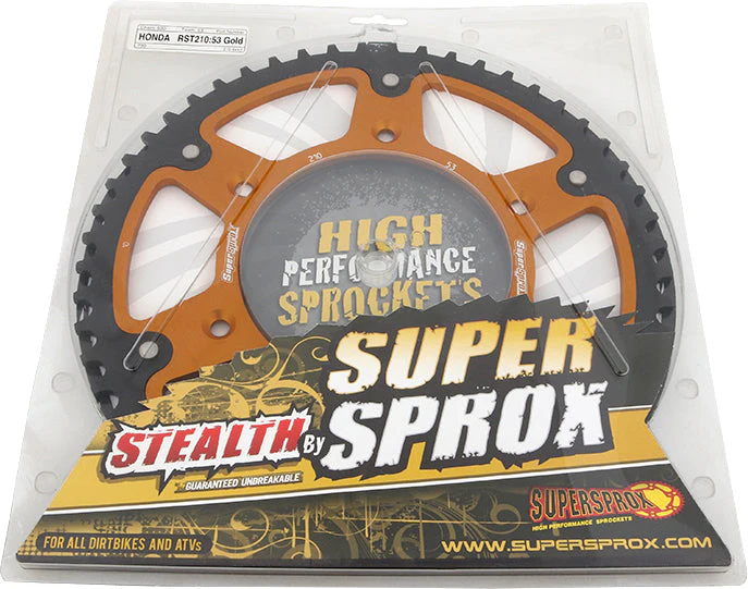 Rear Stealth Sprocket Alu/Stl 53t 520 Gld Hon - Image 3