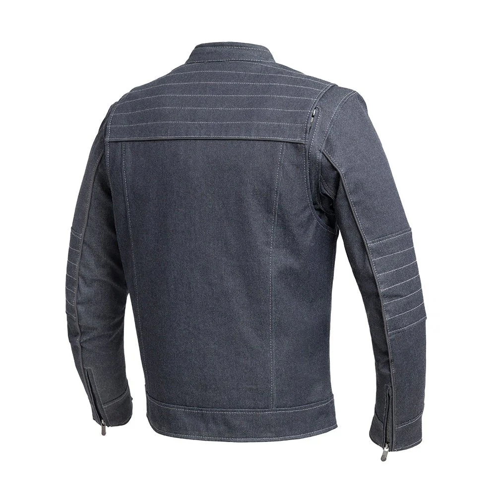 Rowdy Men's Thunder Denim Motorcycle Jacket - Image 2