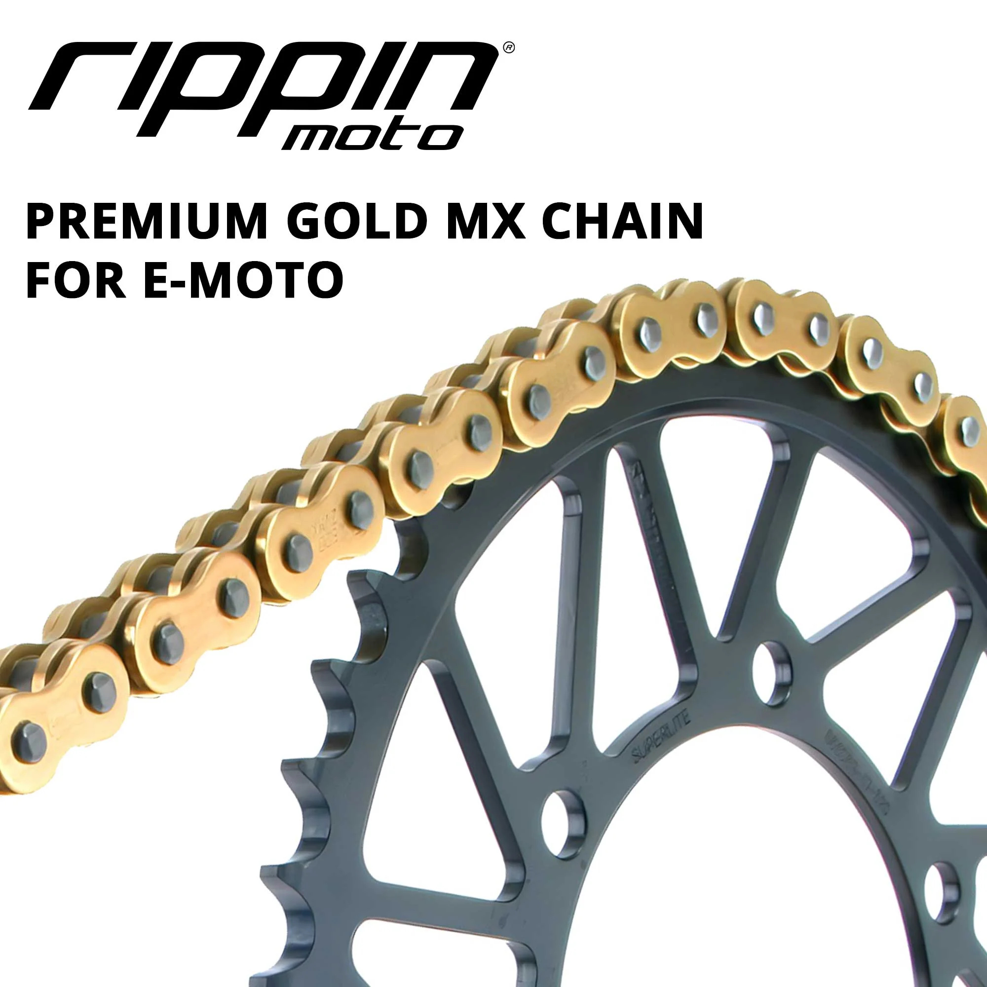 RPN420MX Premium Gold MX O-Ring Chain for Sur-Ron LBX, Talaria, Rawrr & E-Ride PRO SS - Image 2