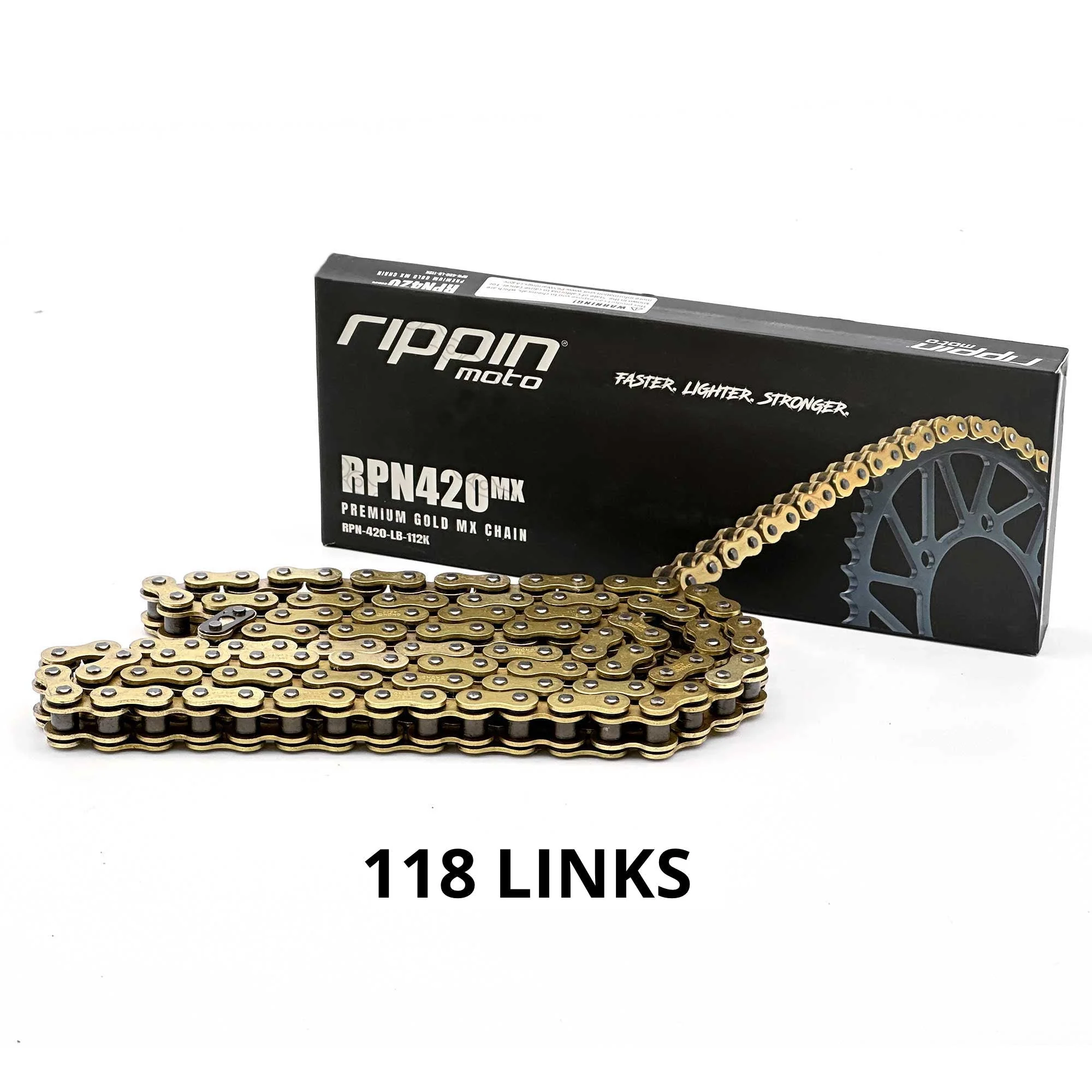 RPN420MX Premium Gold MX O-Ring Chain for Sur-Ron LBX, Talaria, Rawrr & E-Ride PRO SS - Image 6