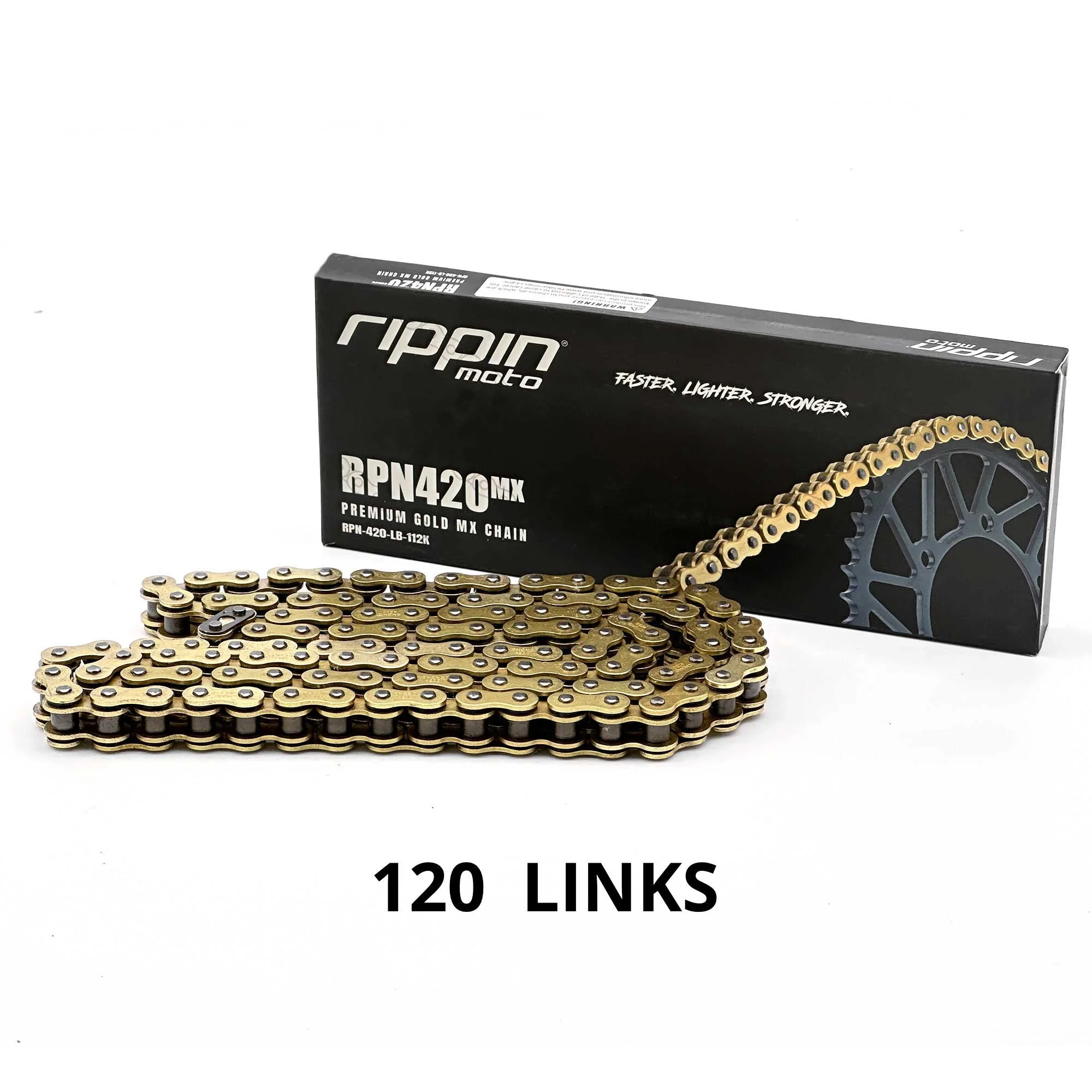 RPN420MX Premium Gold MX O-Ring Chain for Sur-Ron LBX, Talaria, Rawrr & E-Ride PRO SS - Image 7