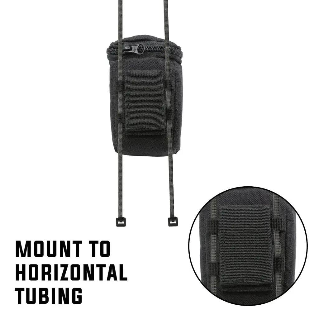 Rugged Radios Handheld Radio Bag - Black Ballistic Nylon - Image 3