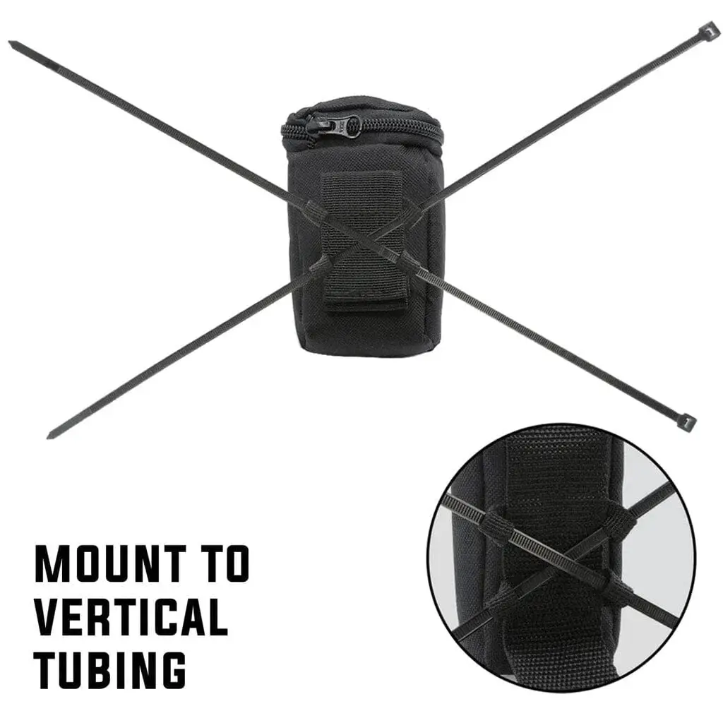 Rugged Radios Handheld Radio Bag - Black Ballistic Nylon - Image 4