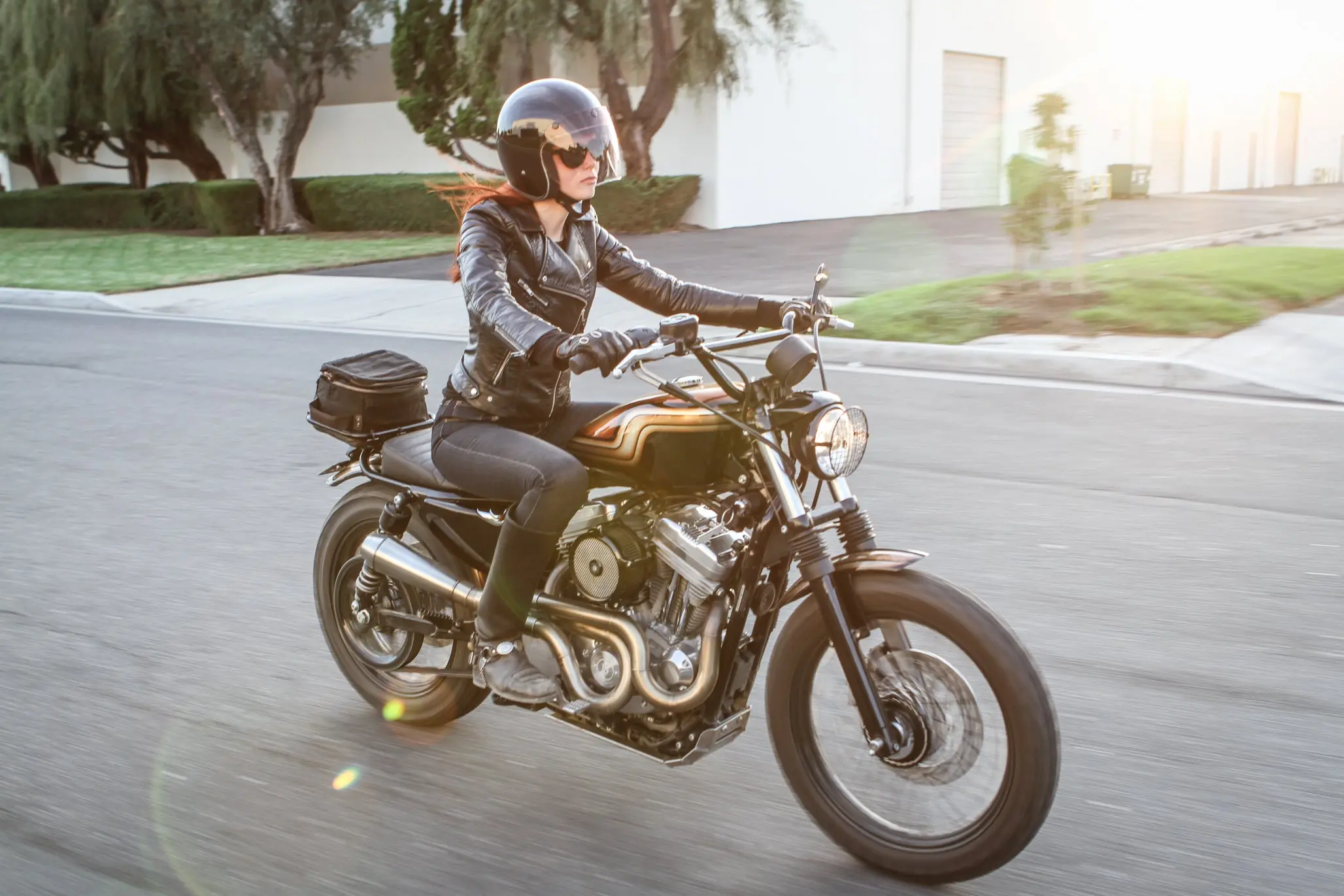 Harley Scrambler Bars - 1" Black Burley Brand Scrambler Bars for Harley Davidson - Image 5