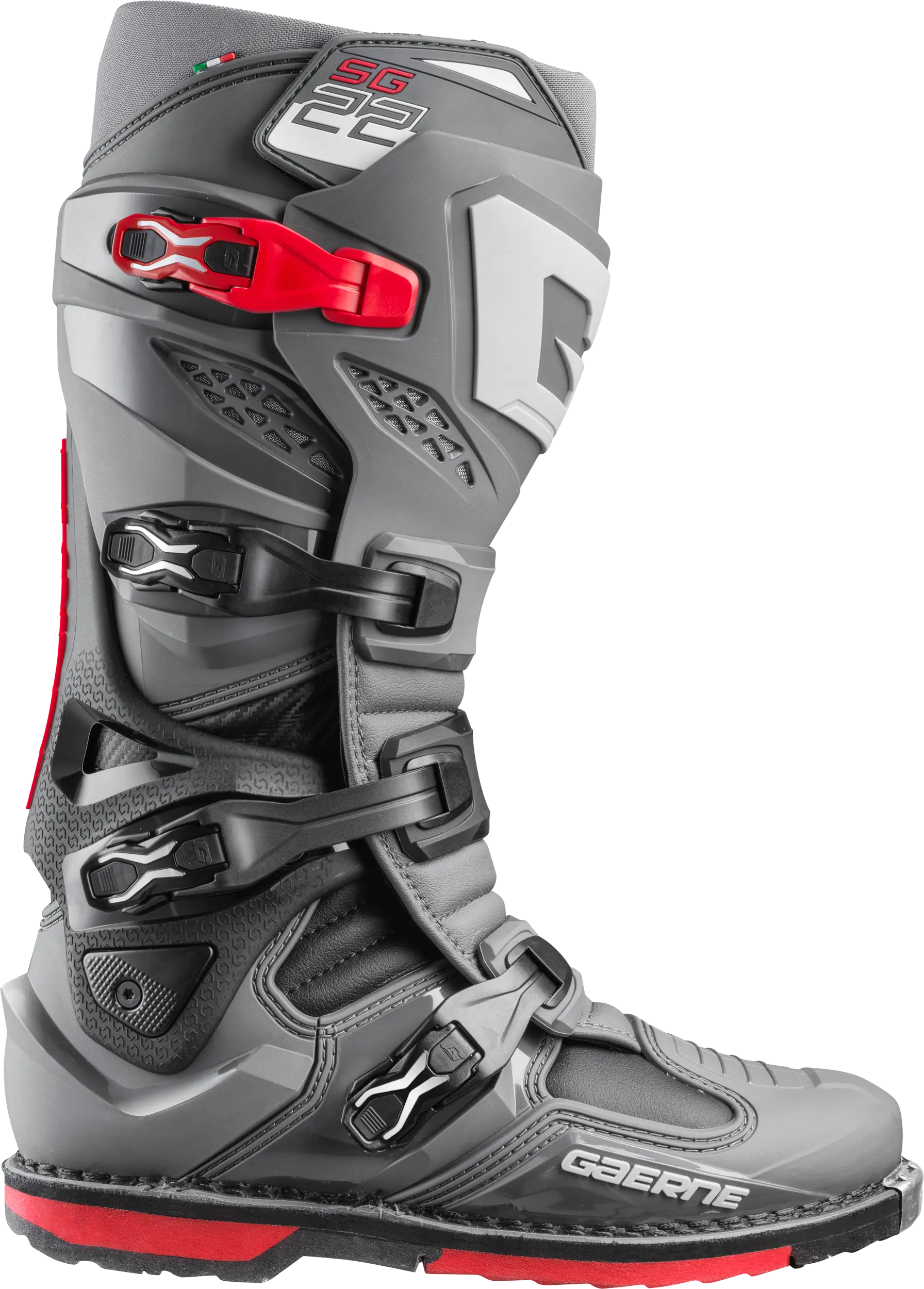 Gaerne SG22 Anthracite/Black/Red Boots - Image 2