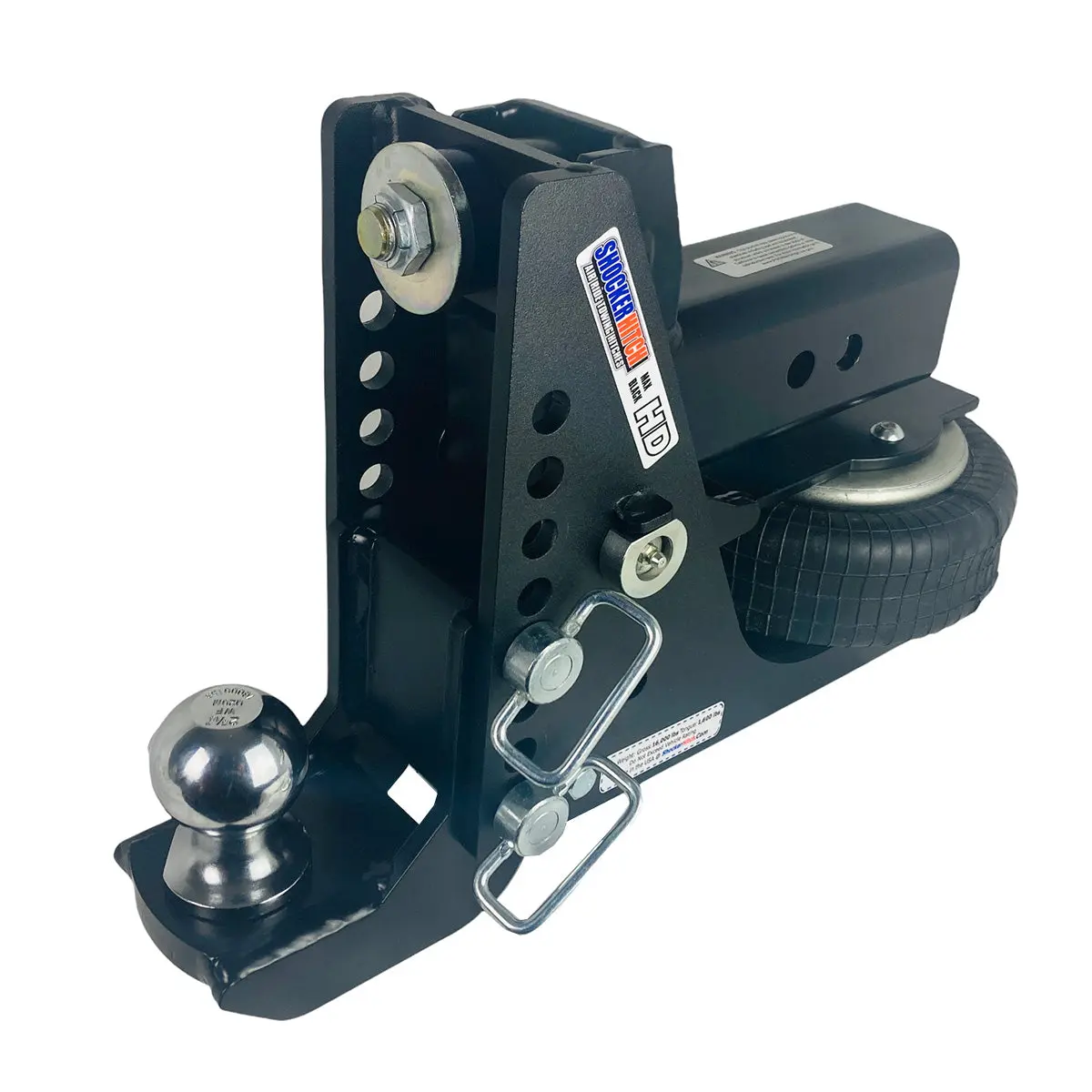Shocker Hitch Max Black HD Air Hitch - 20,000 lbs. GTW - Image 5