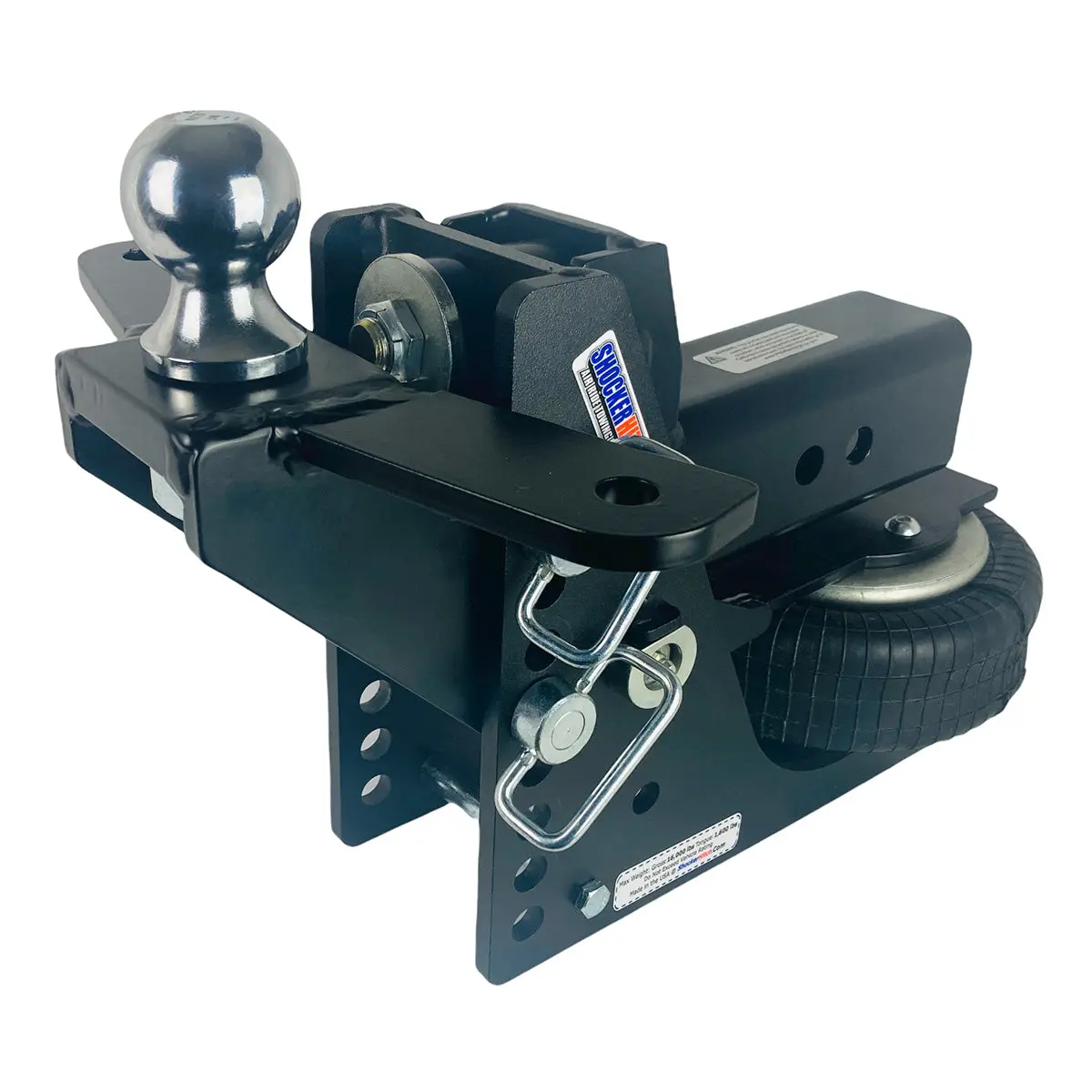 Shocker Hitch Max Black HD Air Hitch for Sway Control - 20,000 lbs. - Image 6