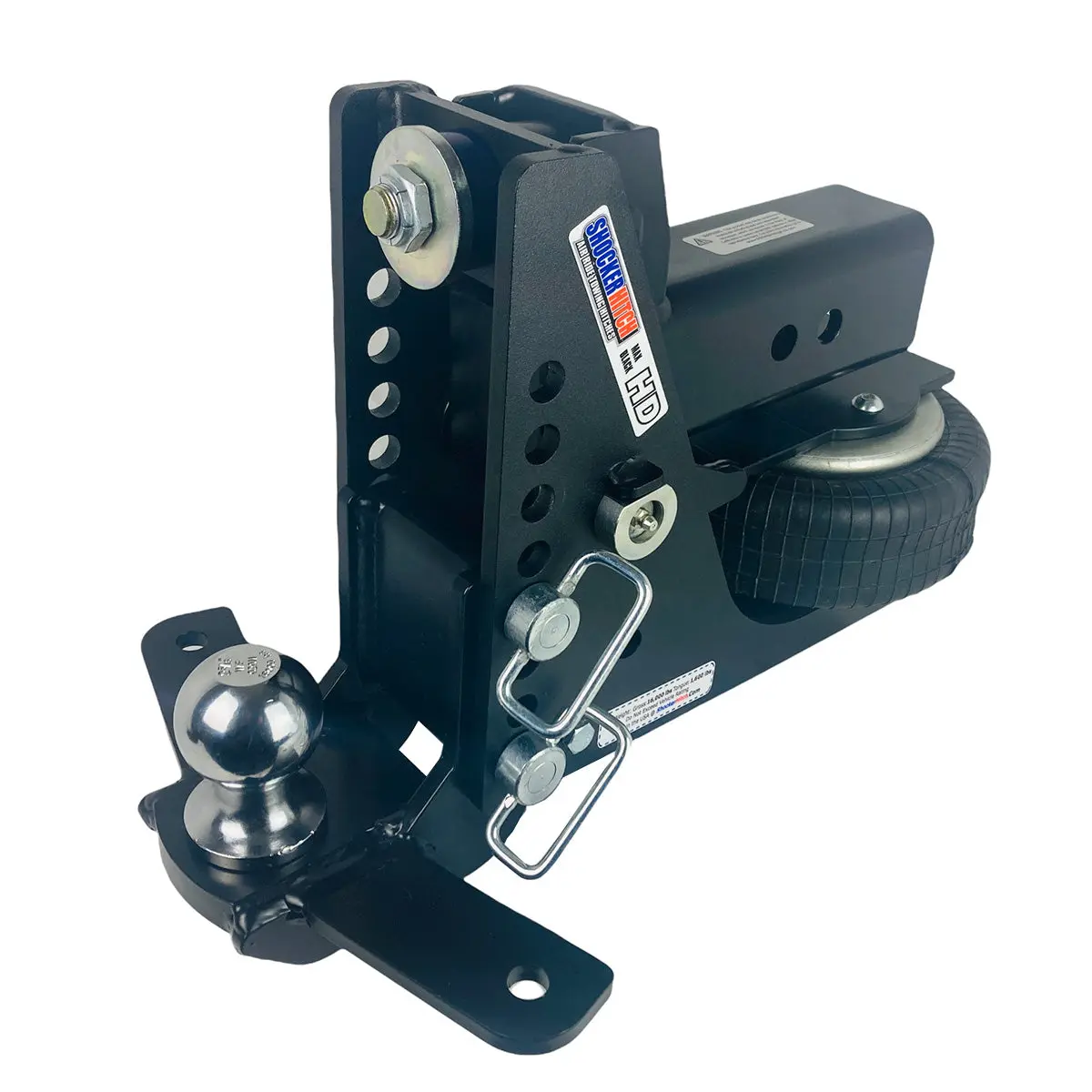Shocker Hitch Max Black HD Air Hitch for Sway Control - 20,000 lbs. - Image 7