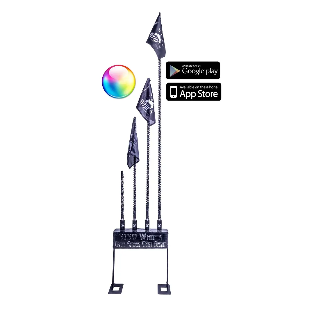 American Made 🇺🇸 5150 Remote LED Color Changing Whip Kit - Image 4
