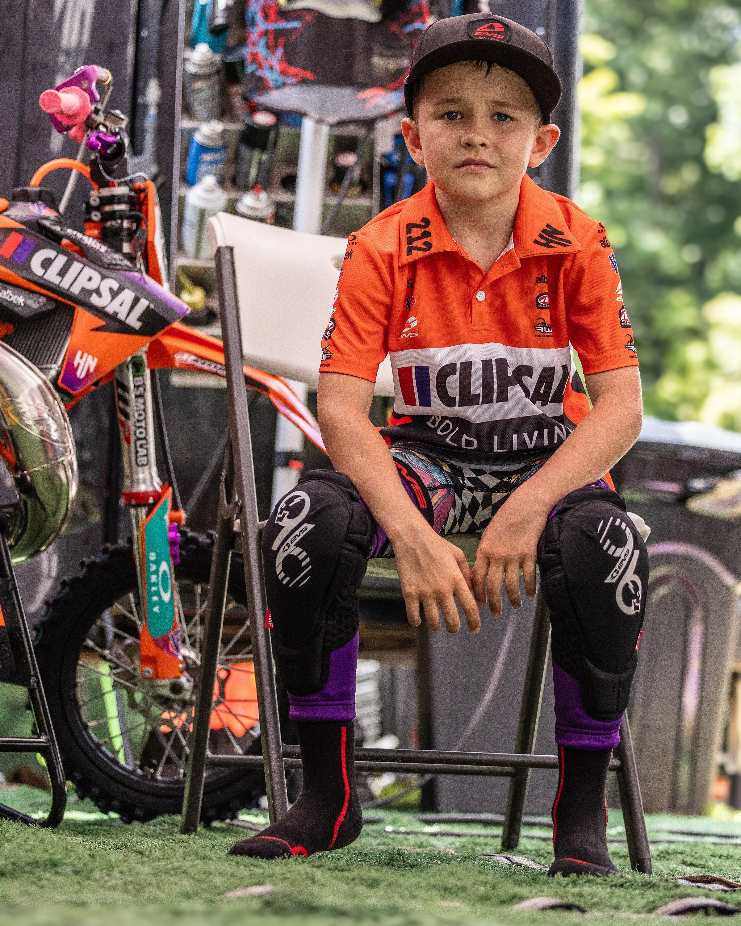 EVS Slayco96 Knee Guard - Youth - Image 2