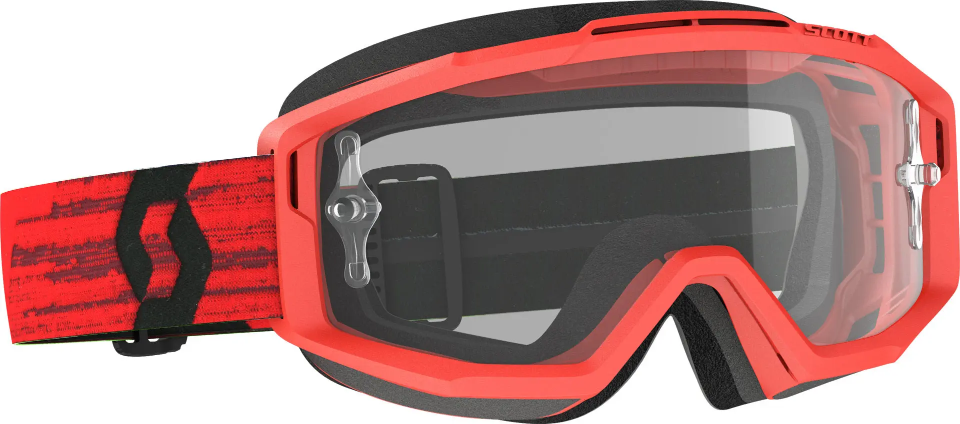 Split Otg Goggle Dark Red W/Clear Works Lens - Image 3