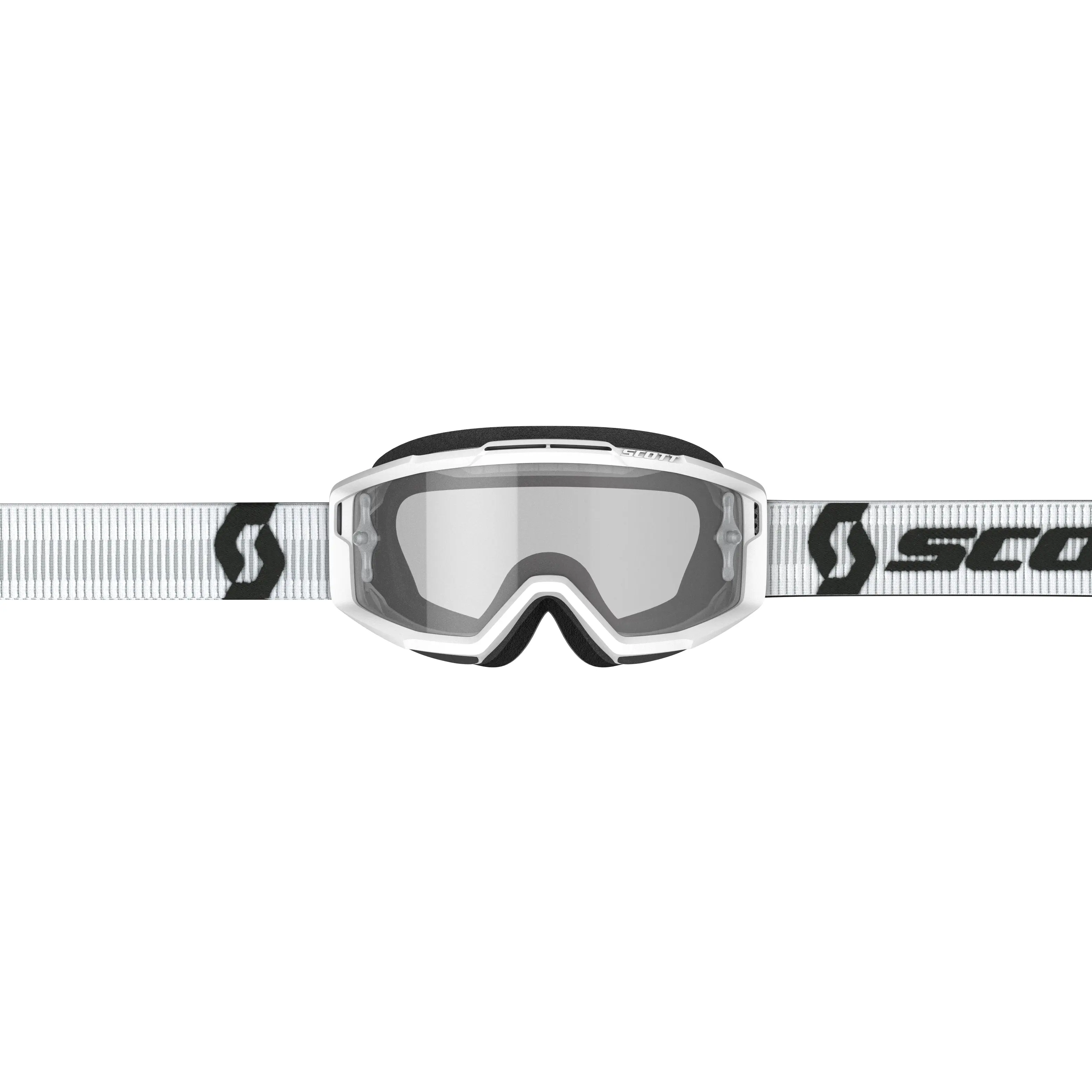 SCOTT Split OTG Goggle White W/Clear Works Lens - Over The Google SCOTT Goggles - Image 2
