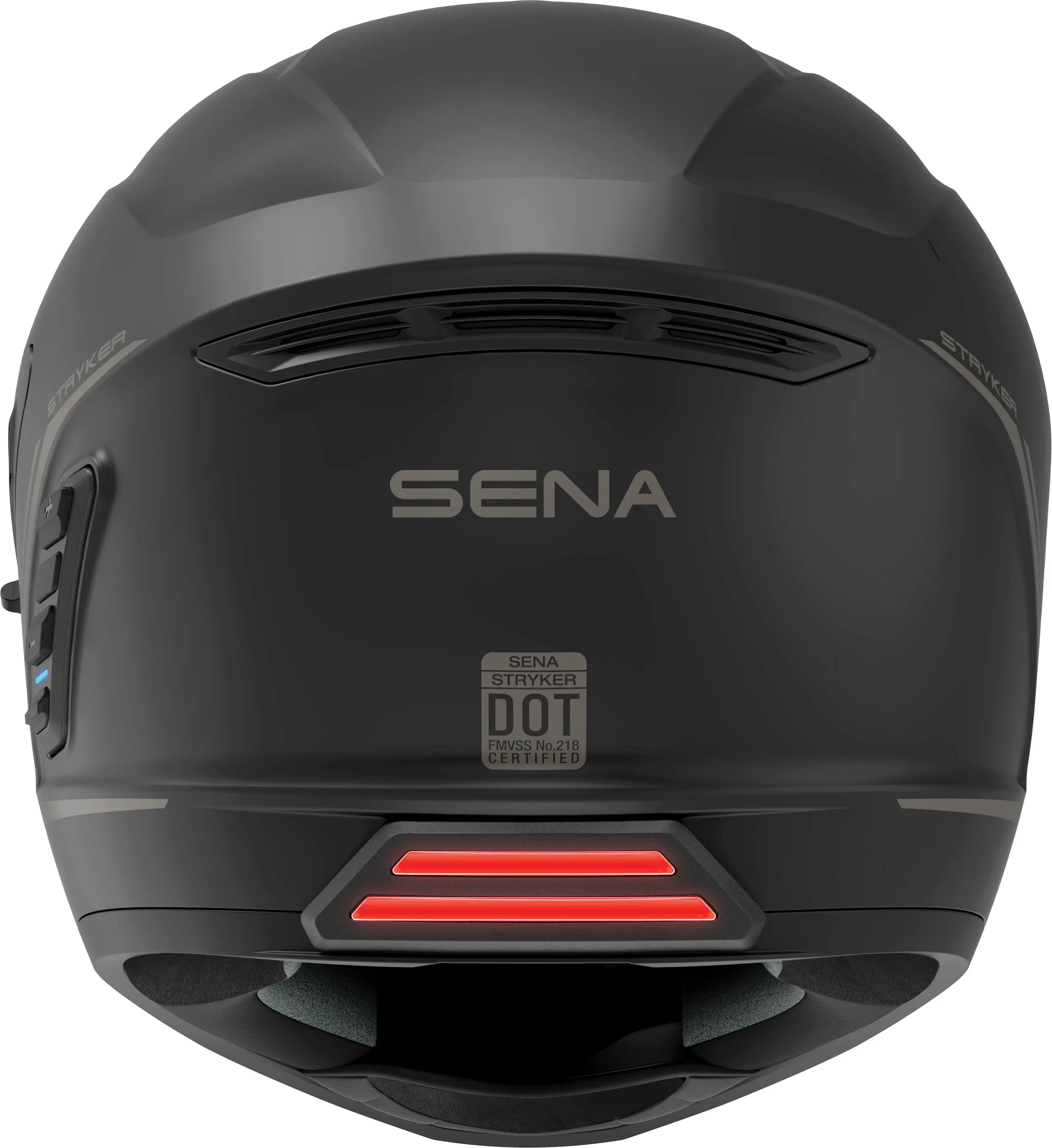 SENA Stryker Full Face Helmet With Mesh Intercom Matte Black - Built In Bluetooth Helmet - Image 6