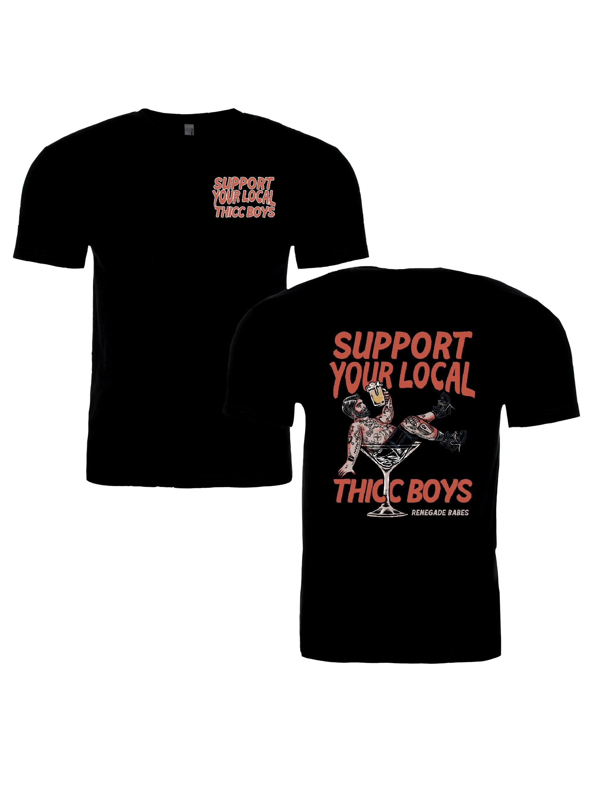 Support your local Thicc Boy T-Shirt - Image 4