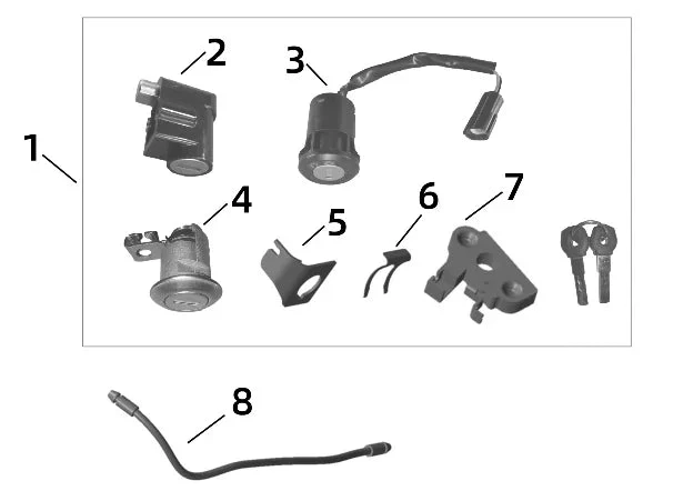 Surron Ultra/LBX/ Key Lock Sets (OEM and Generic) - Image 3