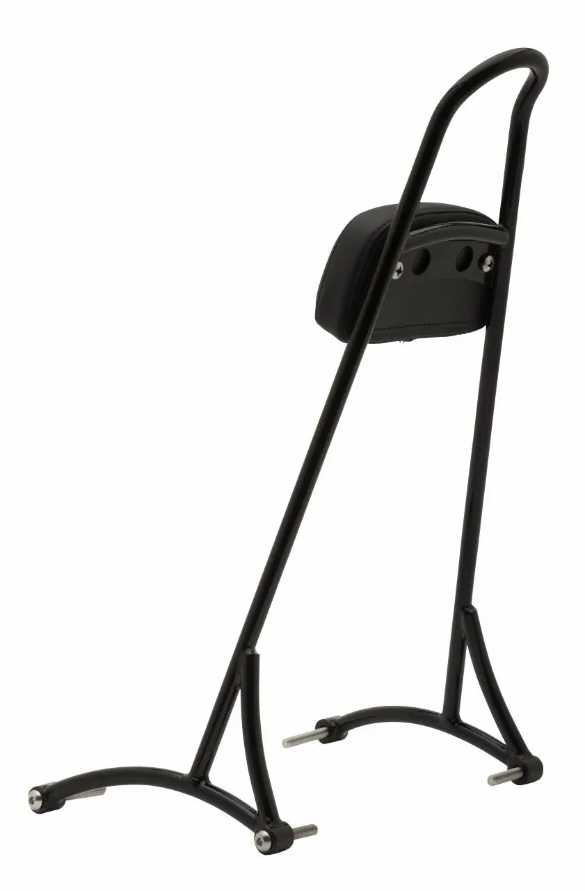 Tall Sissy Bar with Pad in Black for Harley Davidson | XL883 | XL1200 | 2004+ - Image 2