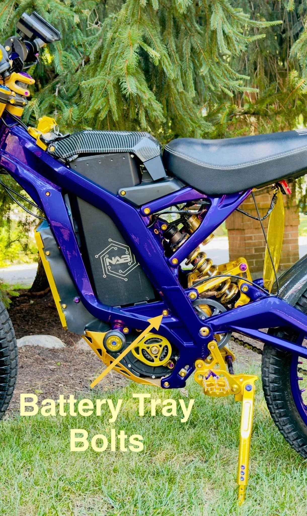 Titanium Battery Tray Bolts (Set of Two) Surron, Segway, E-Ride Pro - Image 10