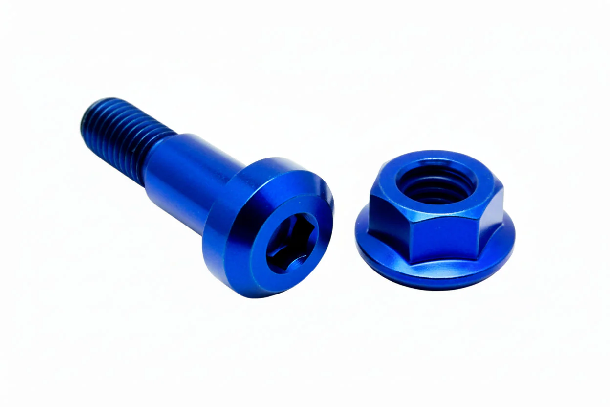 Titanium Kickstand Bolt/ Nut Set- E-Ride Pro, Surron LBX, Segway - Image 3