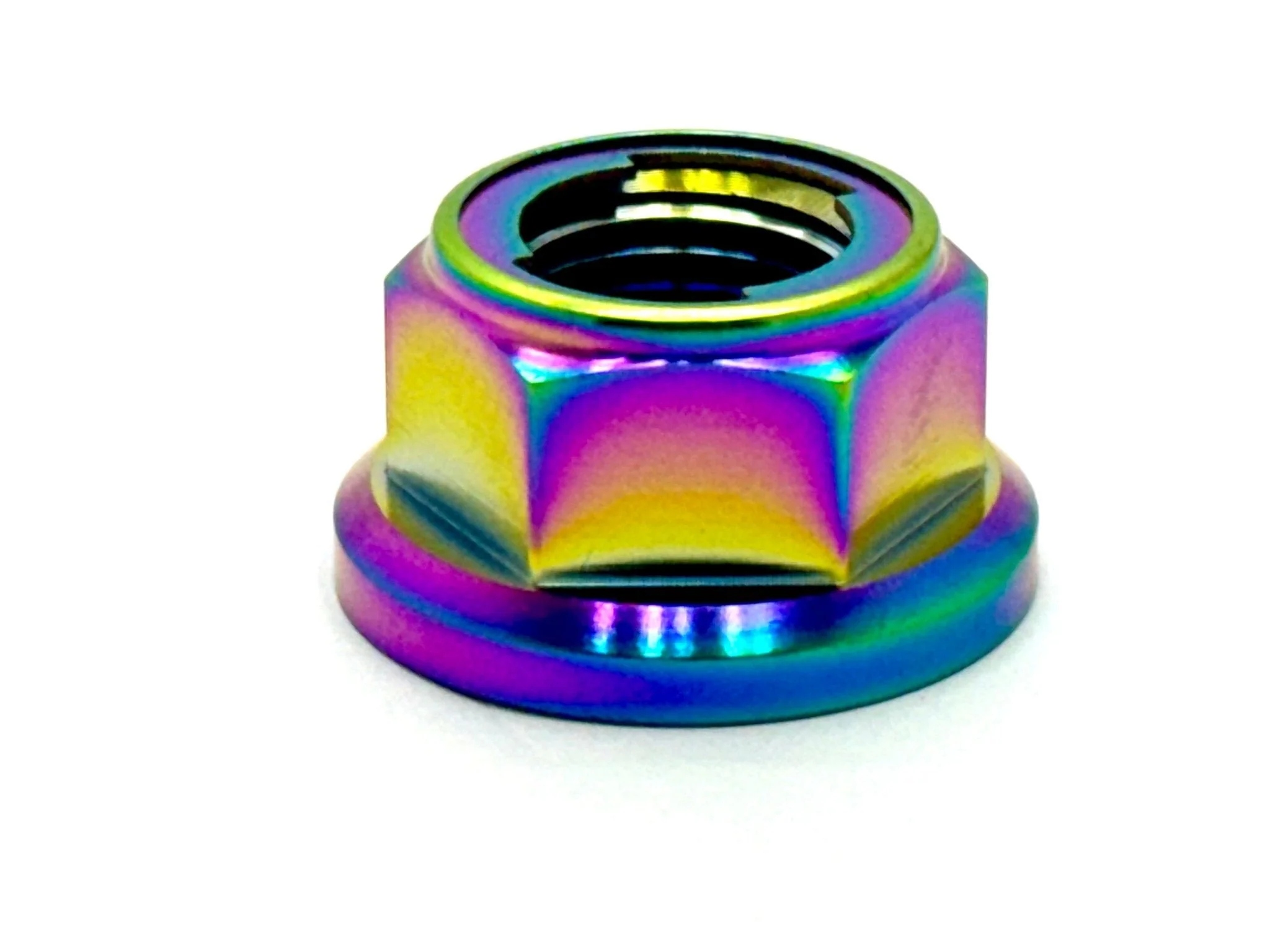 Titanium Rear Axle/ Motor Shaft Nut - M12x1.25 Metal Locking Nut - Image 2