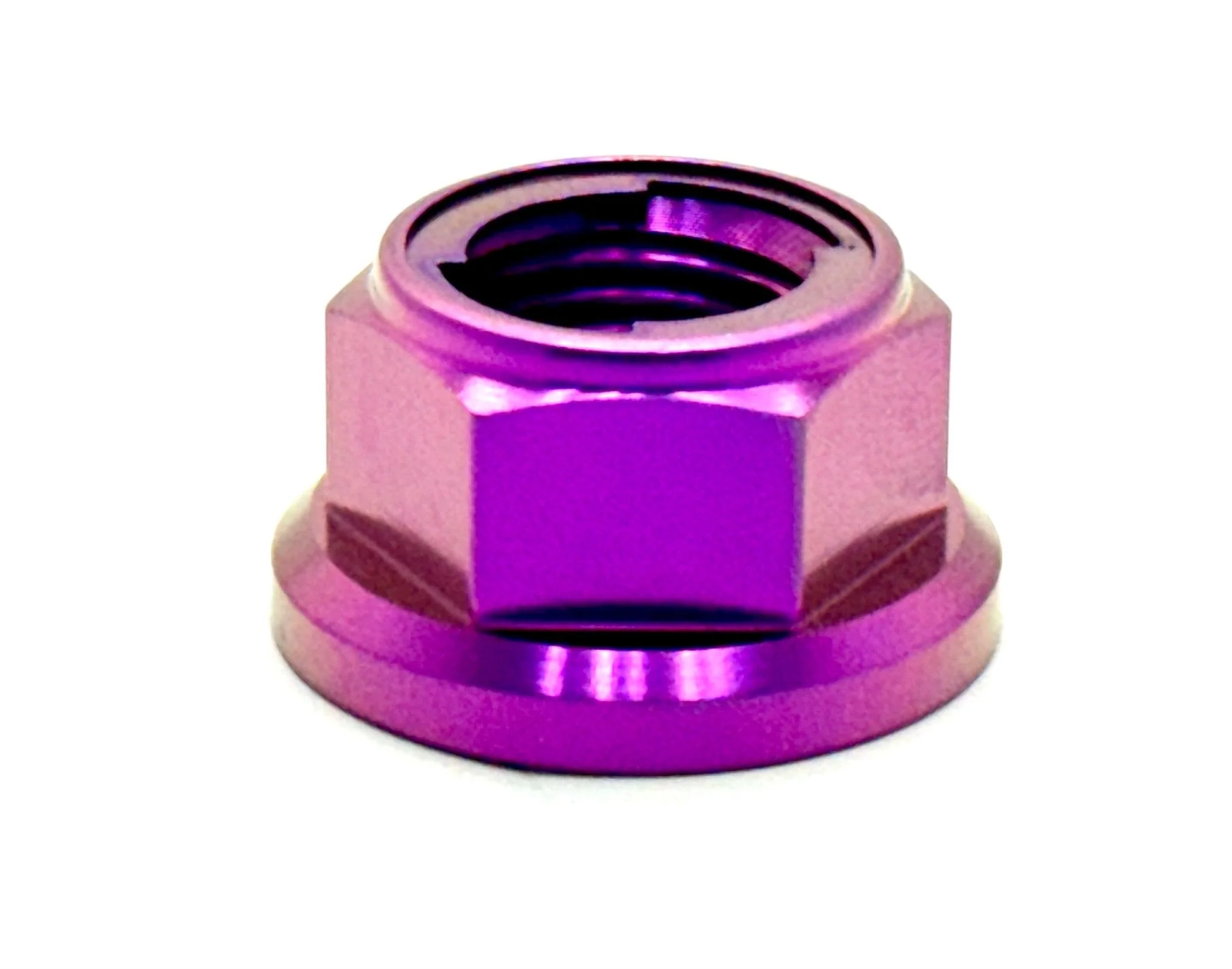 Titanium Rear Axle/ Motor Shaft Nut - M12x1.25 Metal Locking Nut - Image 3