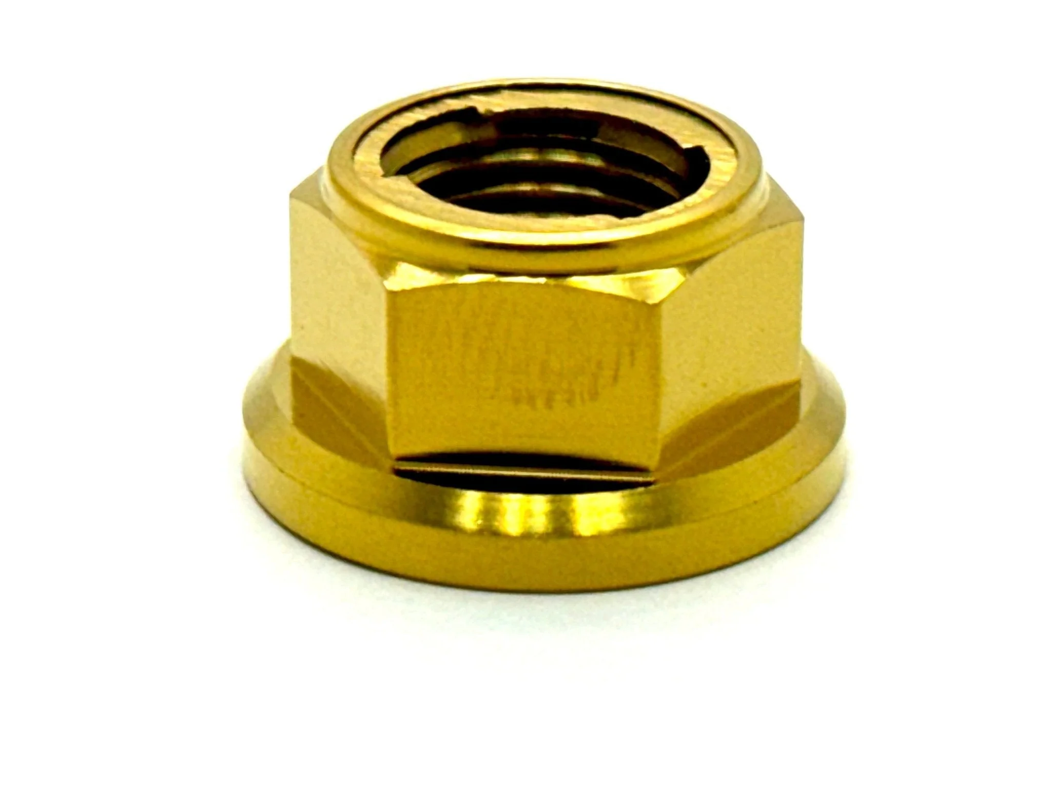 Titanium Rear Axle/ Motor Shaft Nut - M12x1.25 Metal Locking Nut - Image 4