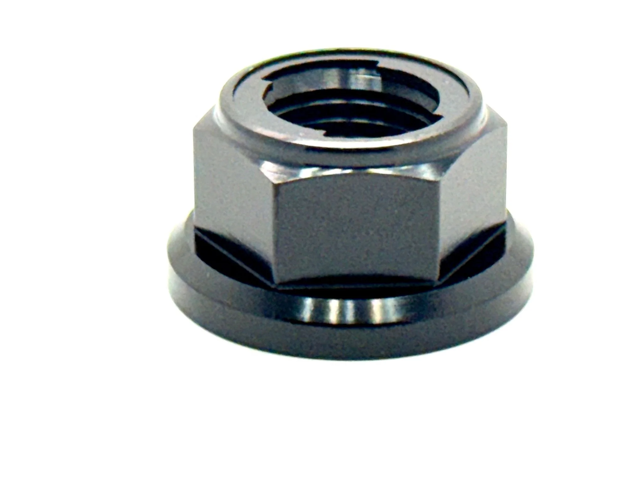 Titanium Rear Axle/ Motor Shaft Nut - M12x1.25 Metal Locking Nut - Image 6