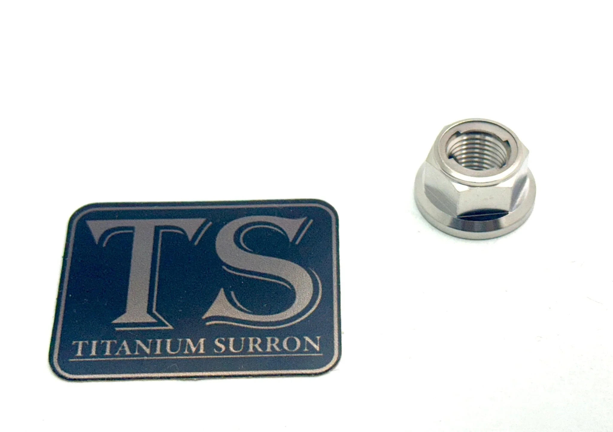 Titanium Rear Axle/ Motor Shaft Nut - M12x1.25 Metal Locking Nut - Image 8