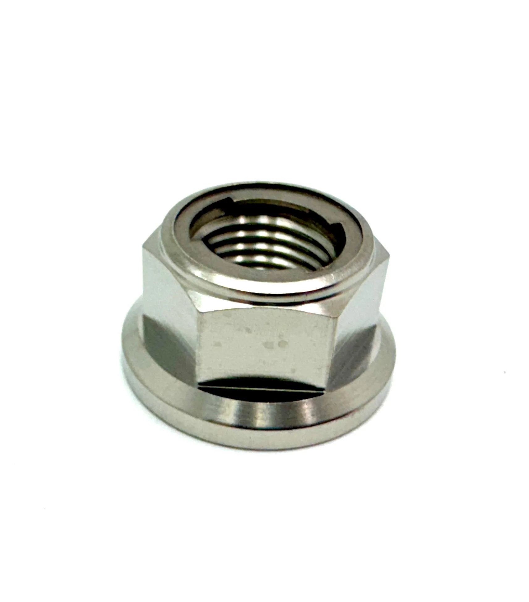 Titanium Rear Axle/ Motor Shaft Nut - M12x1.25 Metal Locking Nut - Image 9