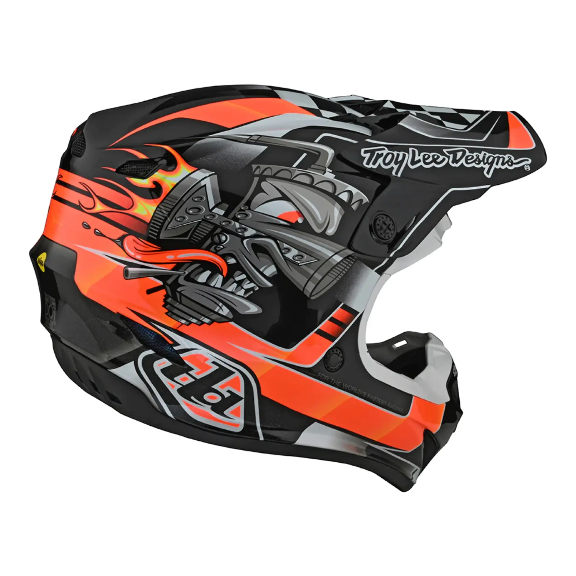 Troy Lee Designs SE4 Polyacrylite Helmet w/MIPS Carb Black - Image 3