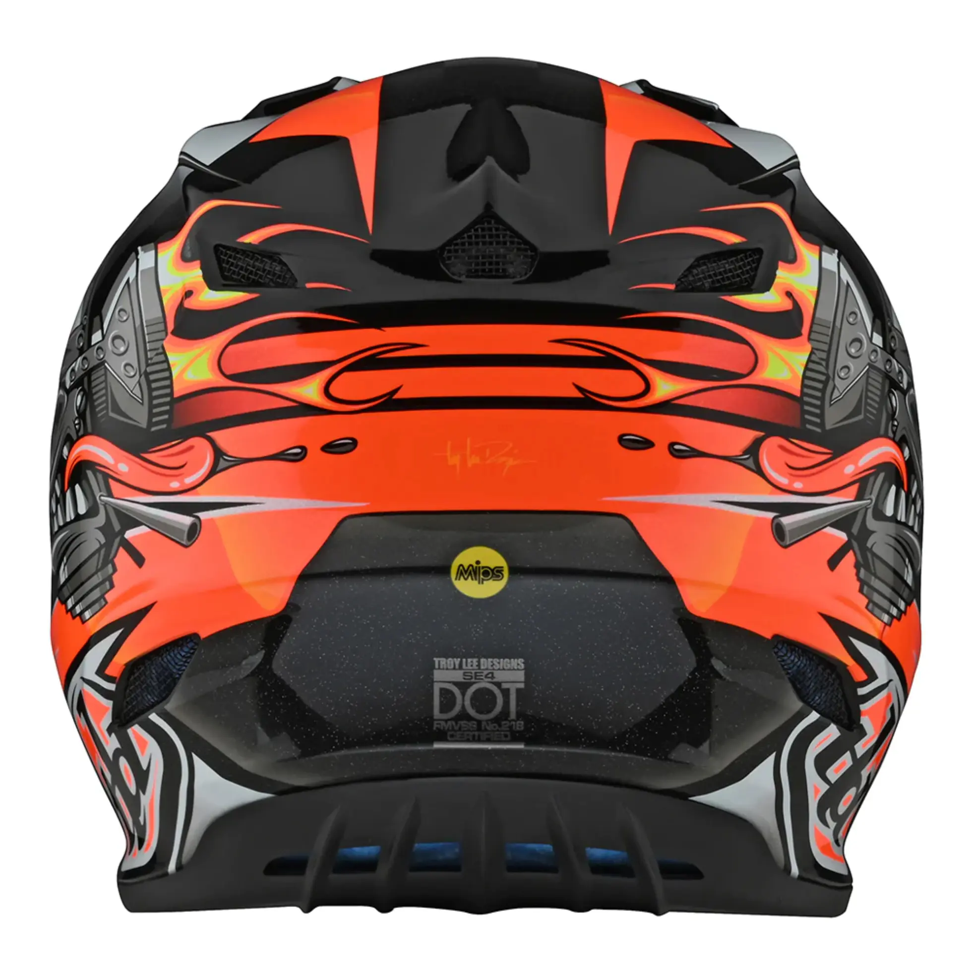 Troy Lee Designs SE4 Polyacrylite Helmet w/MIPS Carb Black - Image 4