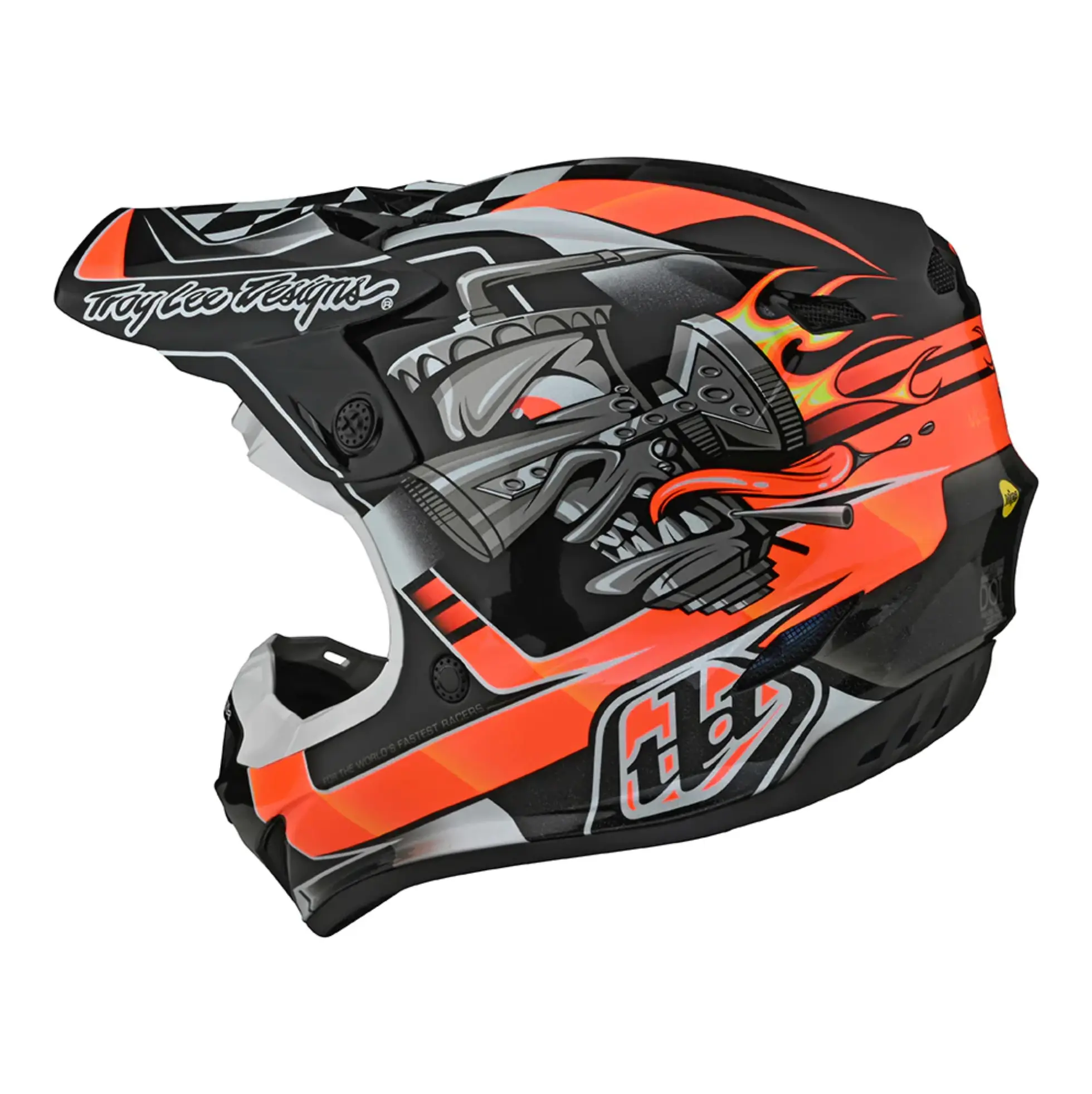 Troy Lee Designs SE4 Polyacrylite Helmet w/MIPS Carb Black - Image 5