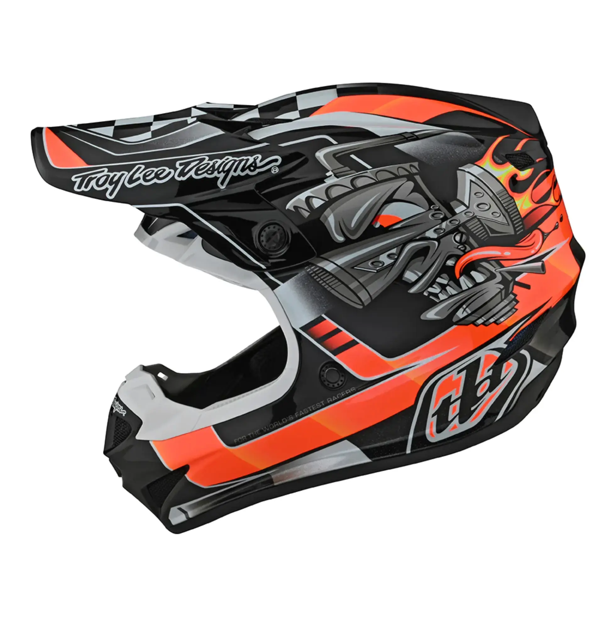 Troy Lee Designs SE4 Polyacrylite Helmet w/MIPS Carb Black - Image 6