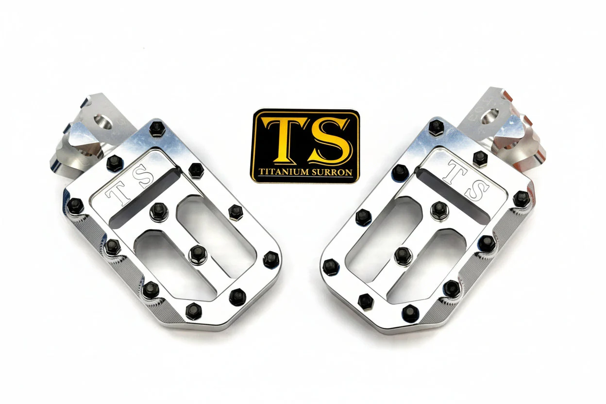 Custom Aluminum Foot Pegs w/ Titanium Grips for Talaria and Altis - Image 13