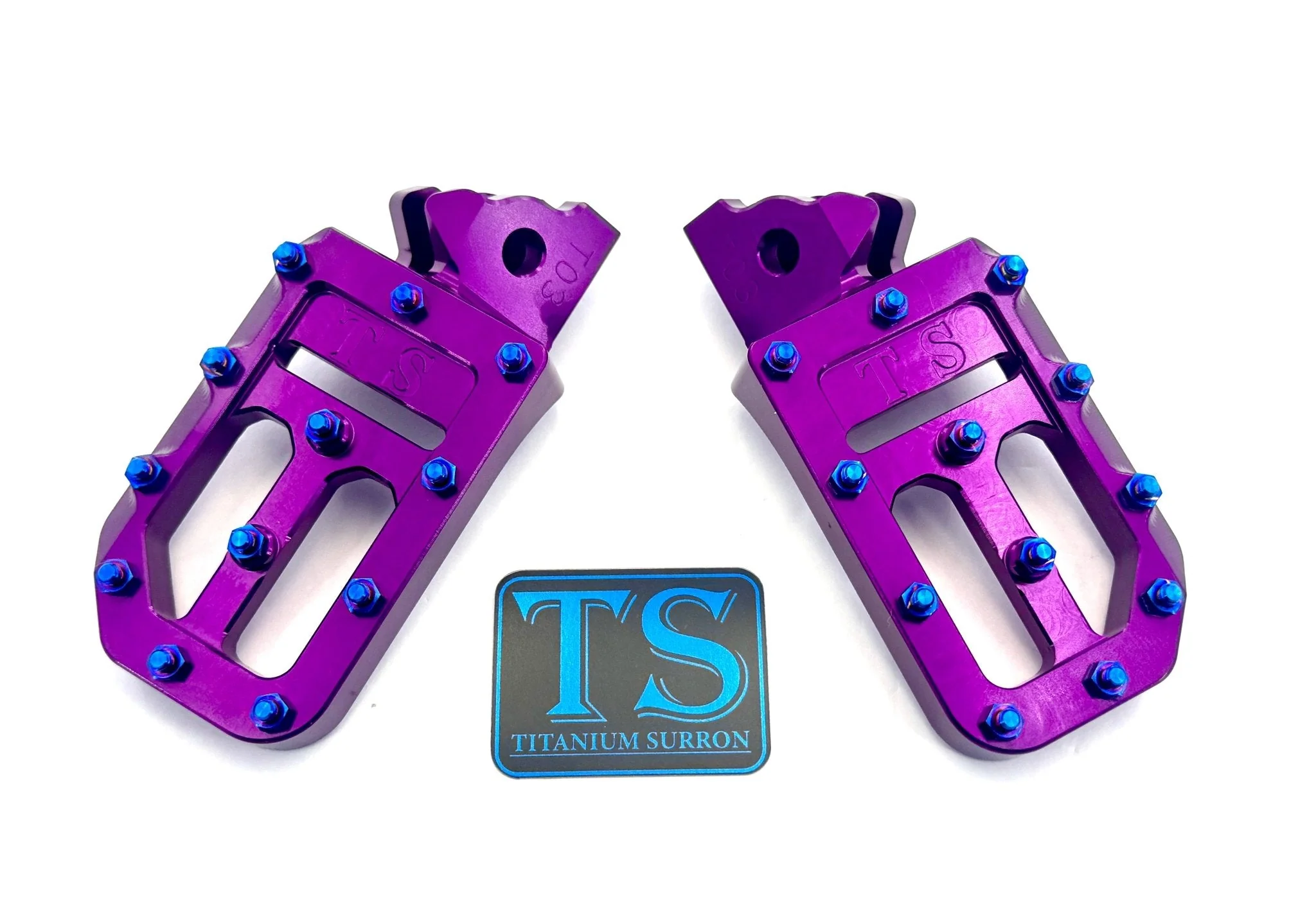 Custom Aluminum Foot Pegs w/ Titanium Grips for Talaria and Altis - Image 24