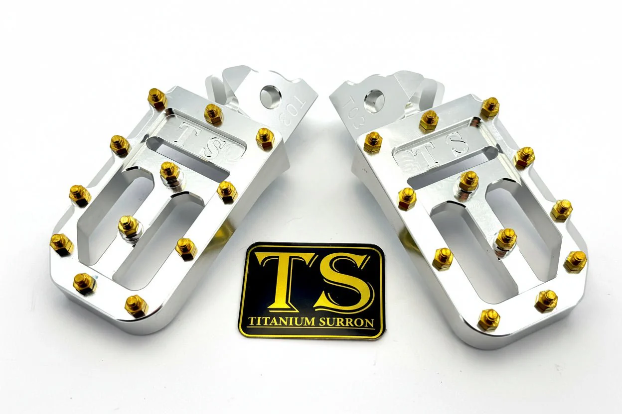 Custom Aluminum Foot Pegs w/ Titanium Grips for Talaria and Altis - Image 26