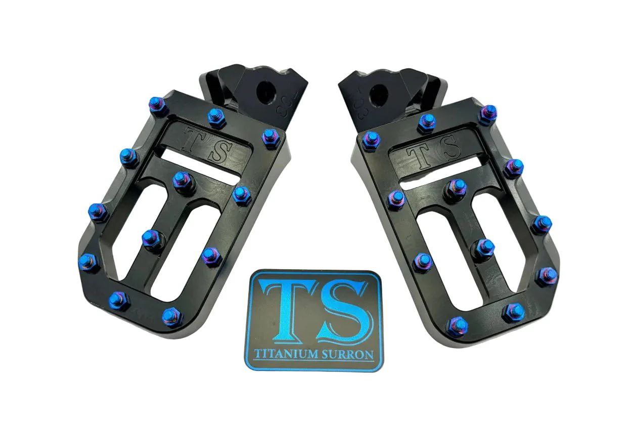 Custom Aluminum Foot Pegs w/ Titanium Grips for Talaria and Altis - Image 27